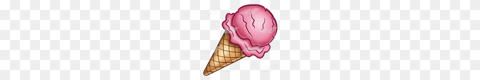 Ice Clipart Color Pink, Cream, Dessert, Food, Ice Cream Png Image