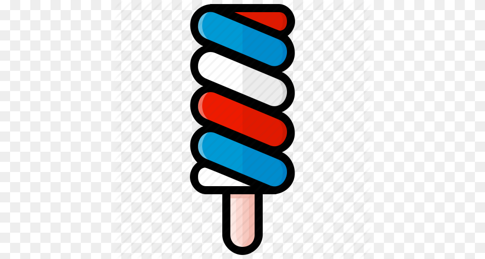 Ice Clipart Red White Blue Popsicle, Cream, Dessert, Food, Ice Cream Png