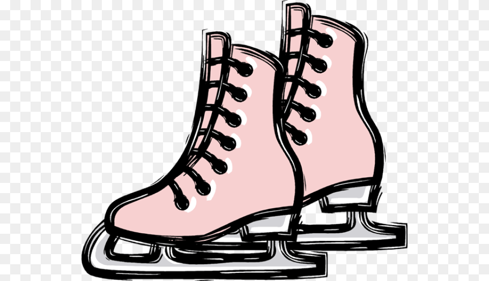Ice Clipart Skatin, Boot, Clothing, Footwear, Person Free Png