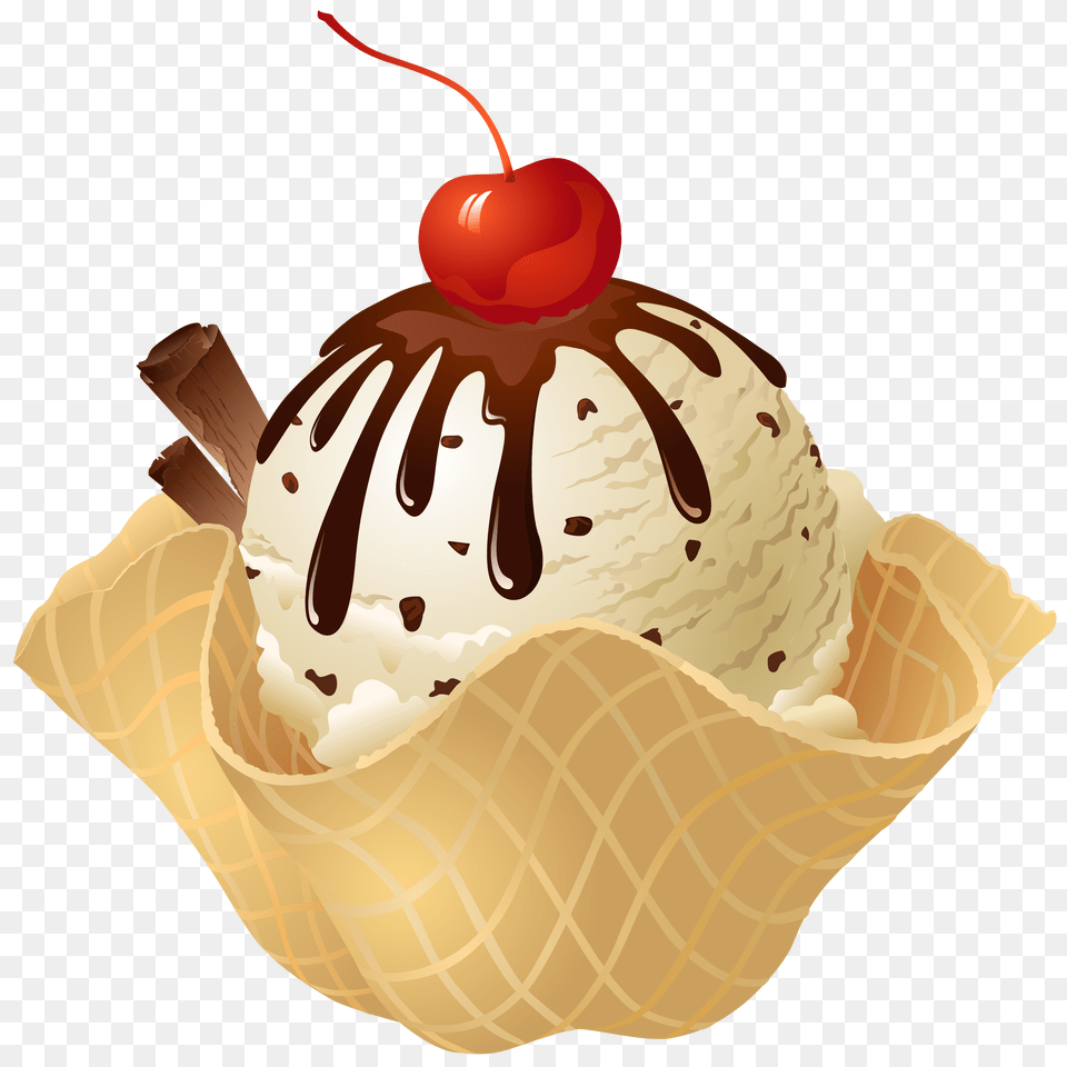 Ice Cream, Dessert, Food, Ice Cream, Birthday Cake Png Image