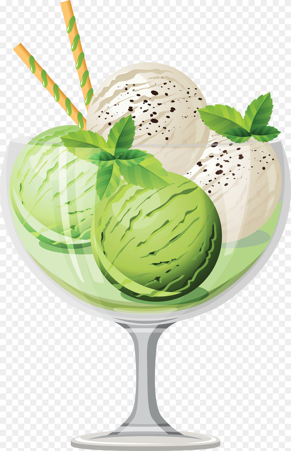 Ice Cream, Dessert, Food, Ice Cream, Herbs Free Png Download