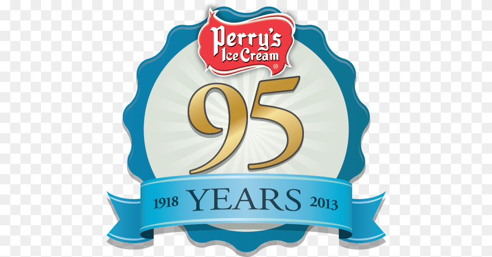 Ice Cream 95th Anniversary Logo Perry39s Ice Cream, Clothing, Hat, Symbol, Text Free Transparent Png