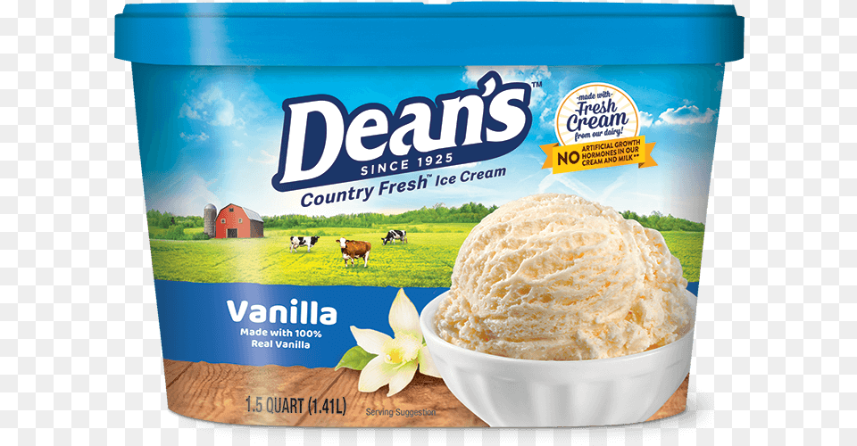 Ice Cream Amp Frozen Novelties Dean39s Country Fresh Sour Cream, Food, Ice Cream, Dessert, Livestock Free Png Download