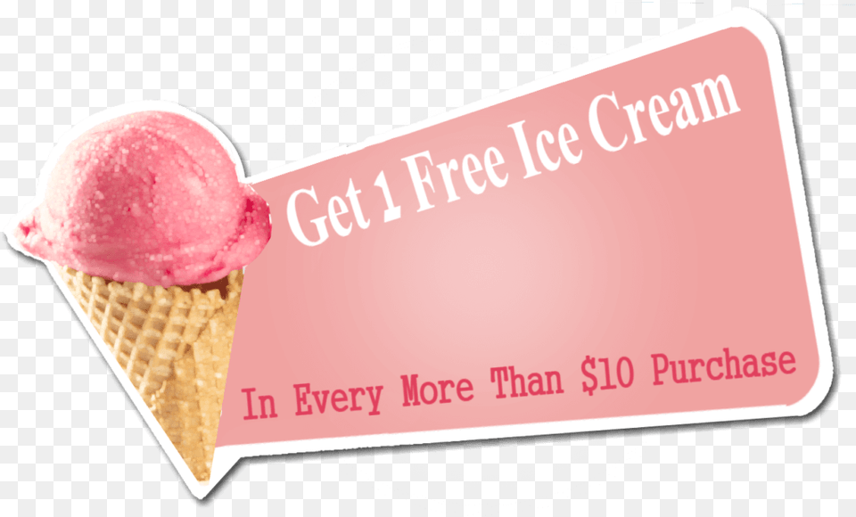 Ice Cream Banner Ice Cream Cone, Dessert, Food, Ice Cream, Soft Serve Ice Cream Png Image
