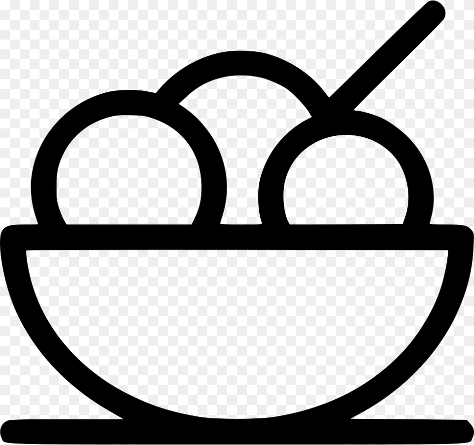 Ice Cream Bowl Ice Cream Bowl Clipart Transparent Black, Food, Fruit, Produce, Plant Png Image