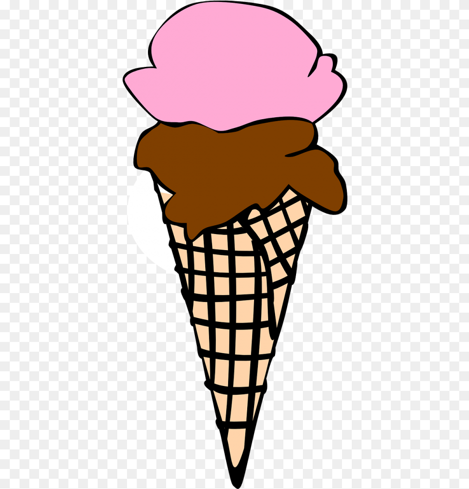 Ice Cream Clip Art Colored Icecream Cone Clip Art Black And White, Dessert, Food, Ice Cream, Baby Png