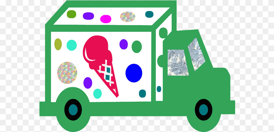 Ice Cream Clipart, Moving Van, Transportation, Van, Vehicle Png