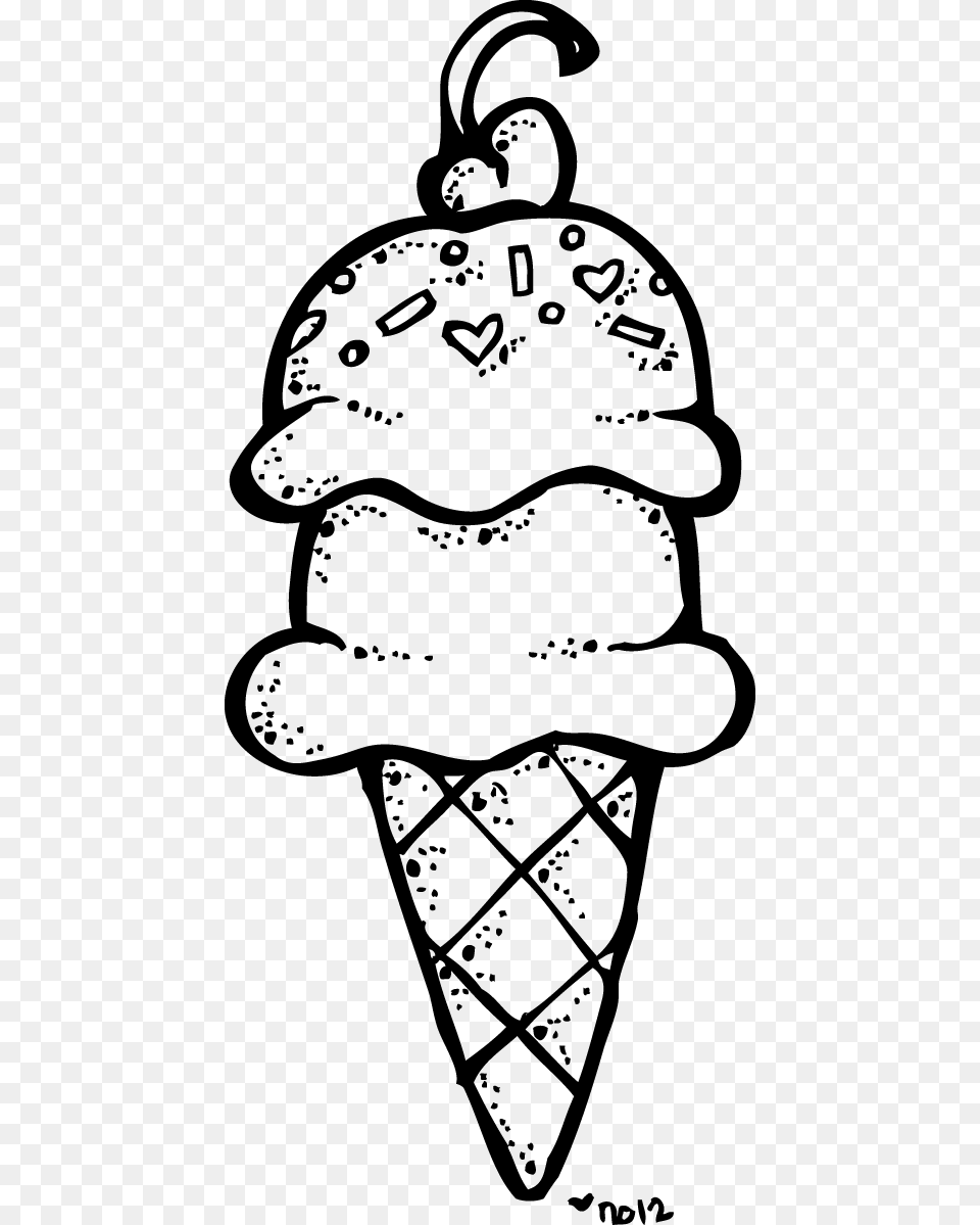 Ice Cream Clipart Black And White 4 Clip Art Ice Cream Black And White, Lighting, Silhouette, Symbol Png Image