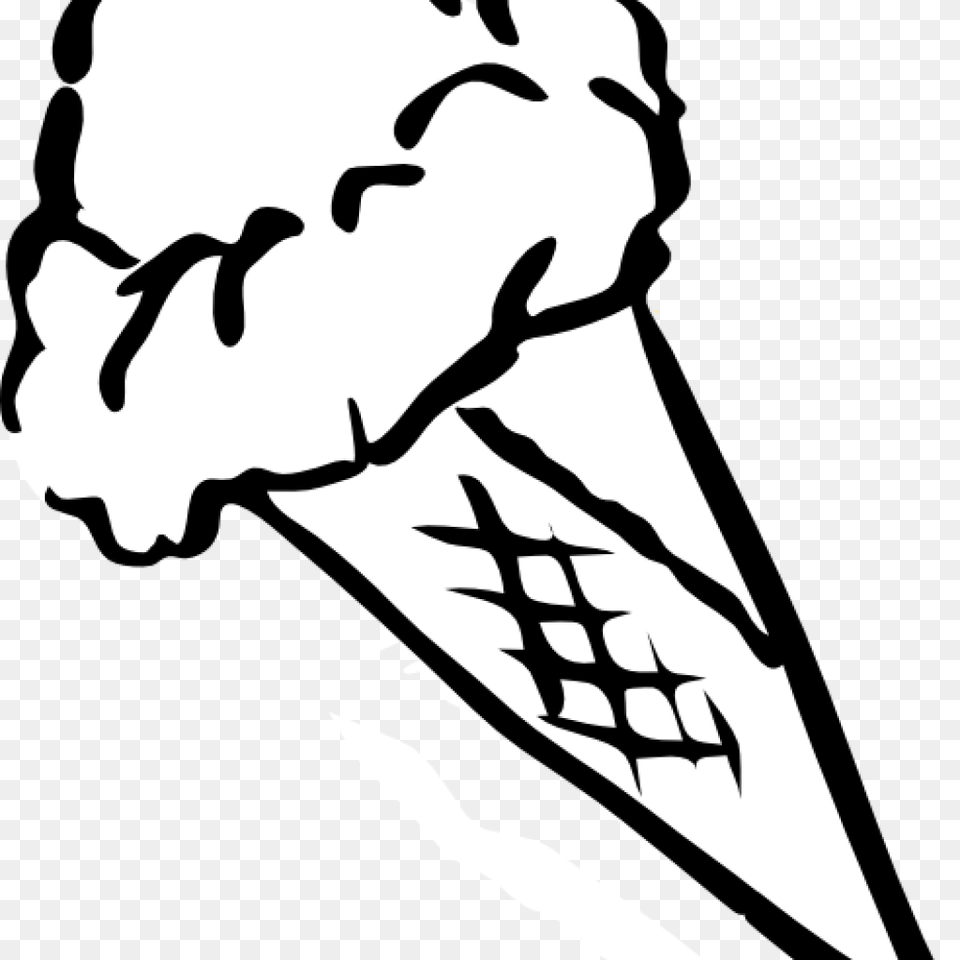 Ice Cream Clipart Black And White Clipart Free House Clipart, Stencil, Penguin, Animal, Bird Png Image