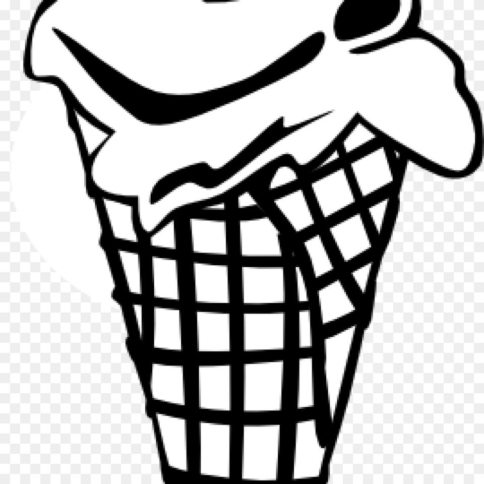 Ice Cream Clipart Black And White Clipart House Clipart, Dessert, Food, Ice Cream, Animal Free Png