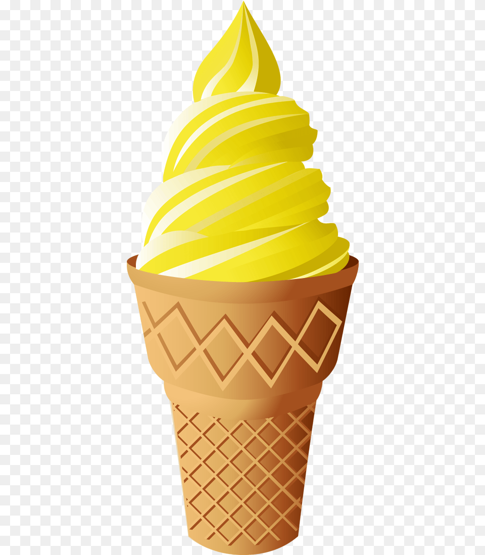 Ice Cream Clipart Yellow Imgenes Vanilla Ice Cream, Dessert, Food, Ice Cream, Soft Serve Ice Cream Free Png Download