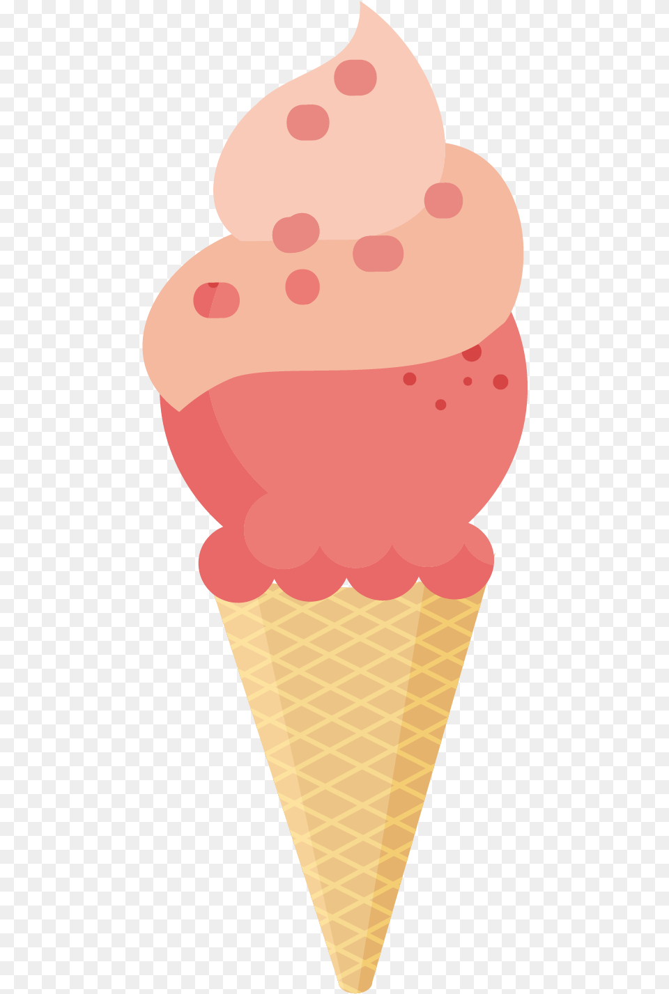 Ice Cream Cone, Dessert, Food, Ice Cream, Snowman Png Image