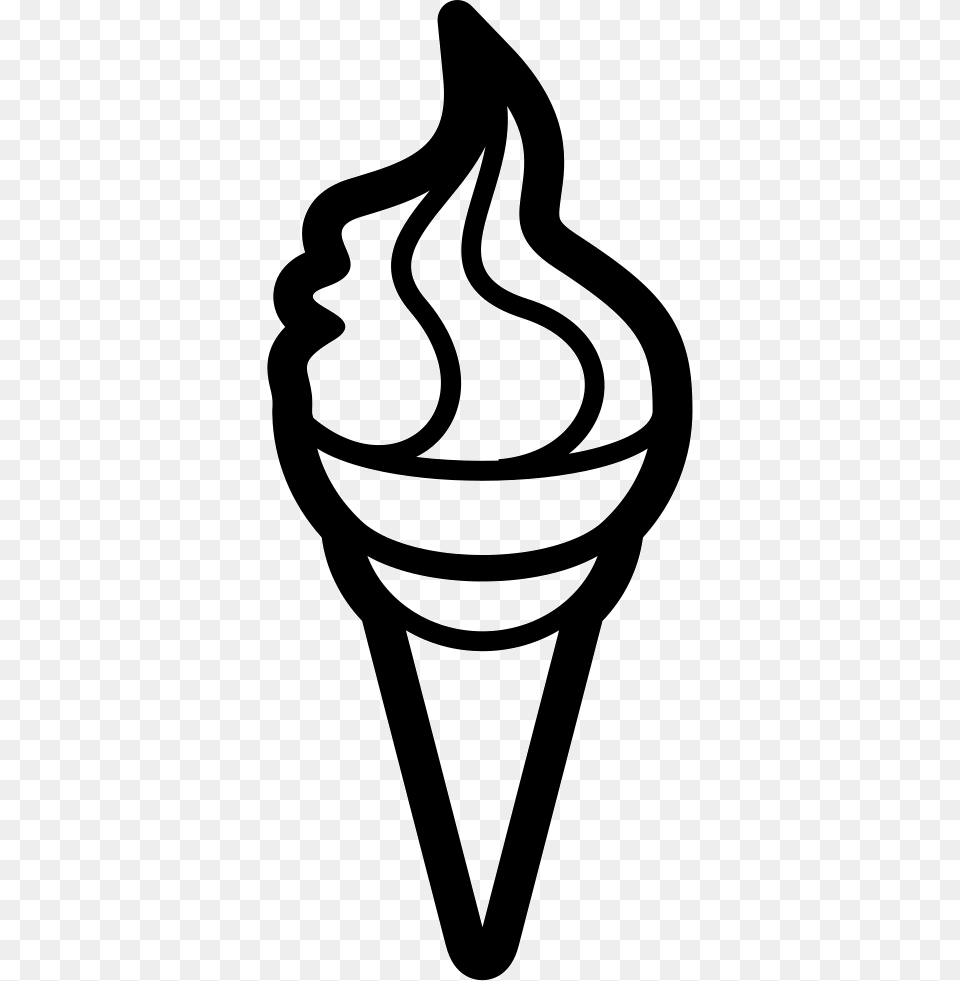 Ice Cream Cone, Light, Smoke Pipe, Torch, Dessert Free Png Download