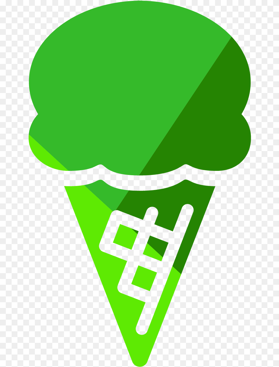 Ice Cream Cone, Green, Person Free Png