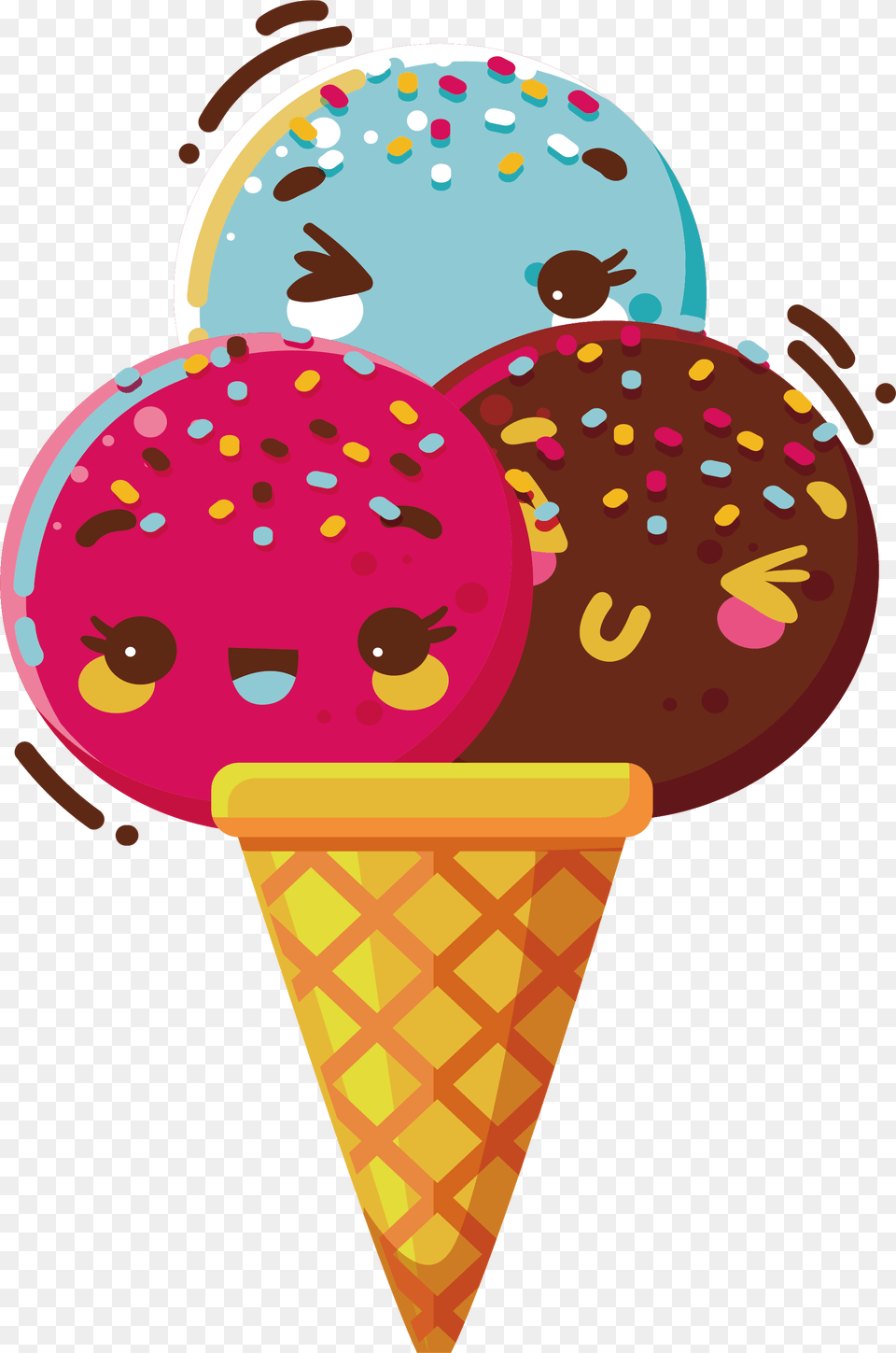 Ice Cream Cone Chocolate Ice Cream Cone, Dessert, Food, Ice Cream Free Png