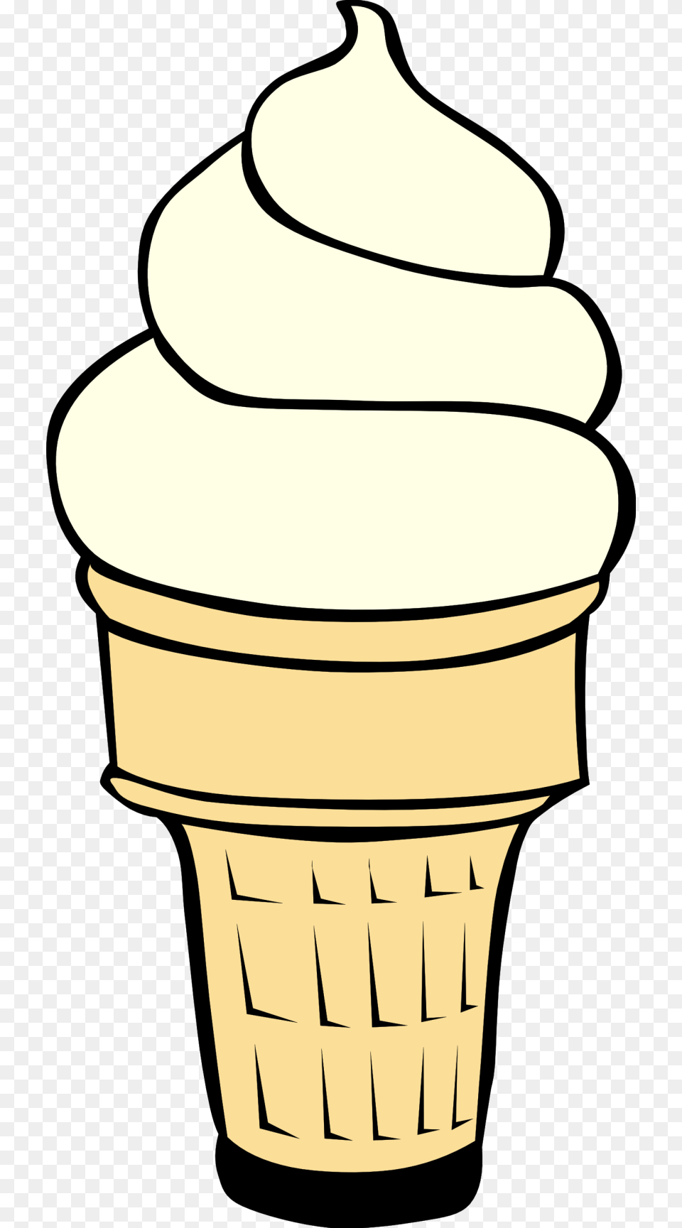 Ice Cream Cone Clip Art, Dessert, Food, Ice Cream, Soft Serve Ice Cream Png Image