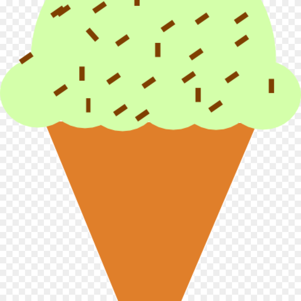 Ice Cream Cone Clip Art Ice Cream Cone With Sprinkles, Dessert, Food, Ice Cream, Snowman Png Image