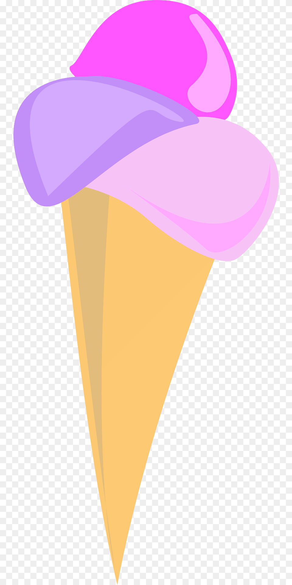 Ice Cream Cone Clipart, Clothing, Hat, Dessert, Food Free Png Download