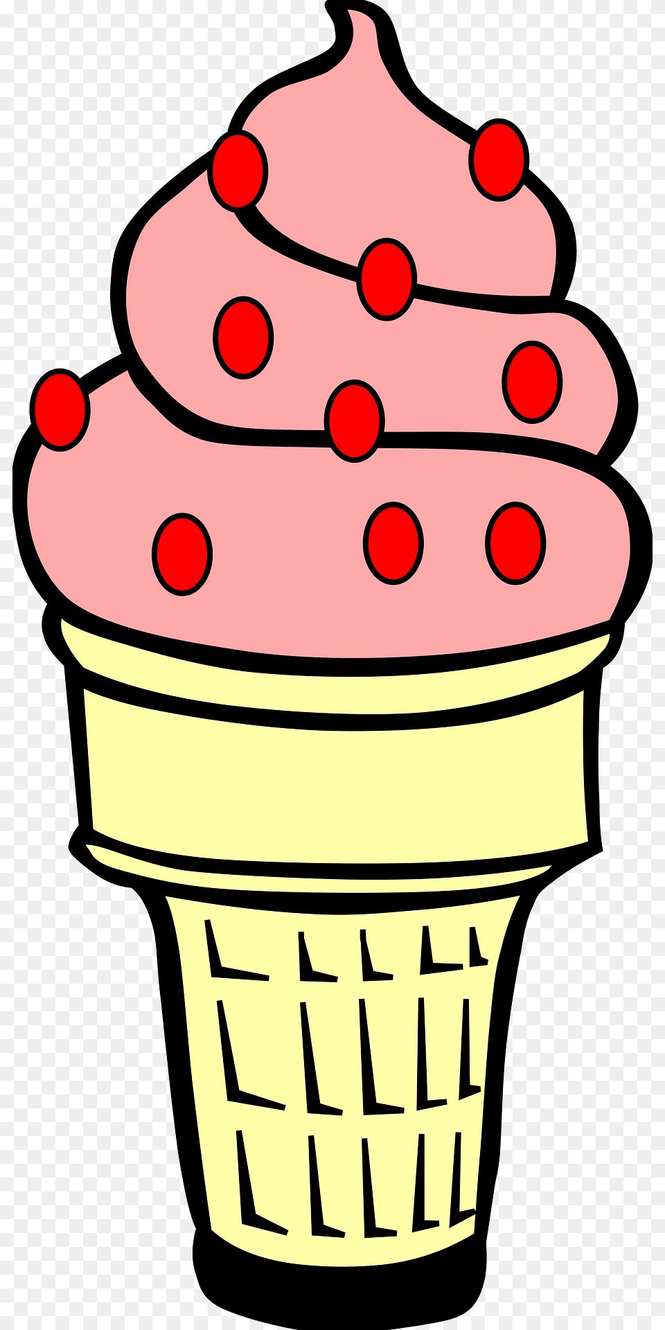 Ice Cream Cone Clipart, Dessert, Ice Cream, Food, Ammunition Png Image