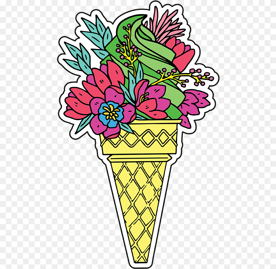 Ice Cream Cone Clipart Gelato, Ice Cream, Food, Dessert, Plant Png Image
