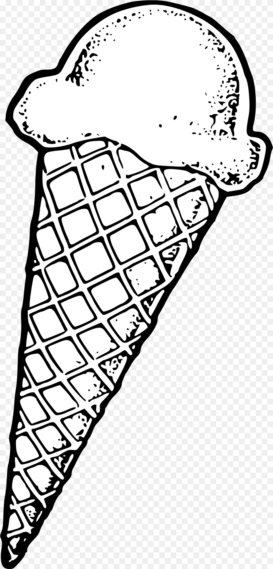 Ice Cream Cone Clipart Royalty Library Black And White, Dessert, Food, Ice Cream, Animal Free Png