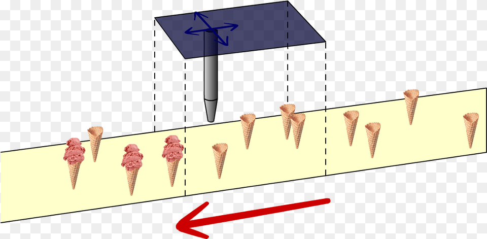 Ice Cream Cone Filling Process Illustration, Dessert, Food, Ice Cream, Soft Serve Ice Cream Png Image