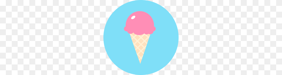 Ice Cream Cone Icon Flat, Dessert, Food, Ice Cream Free Png