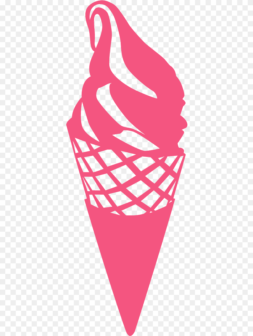 Ice Cream Cone Stencil, Dessert, Food, Ice Cream, Adult Png