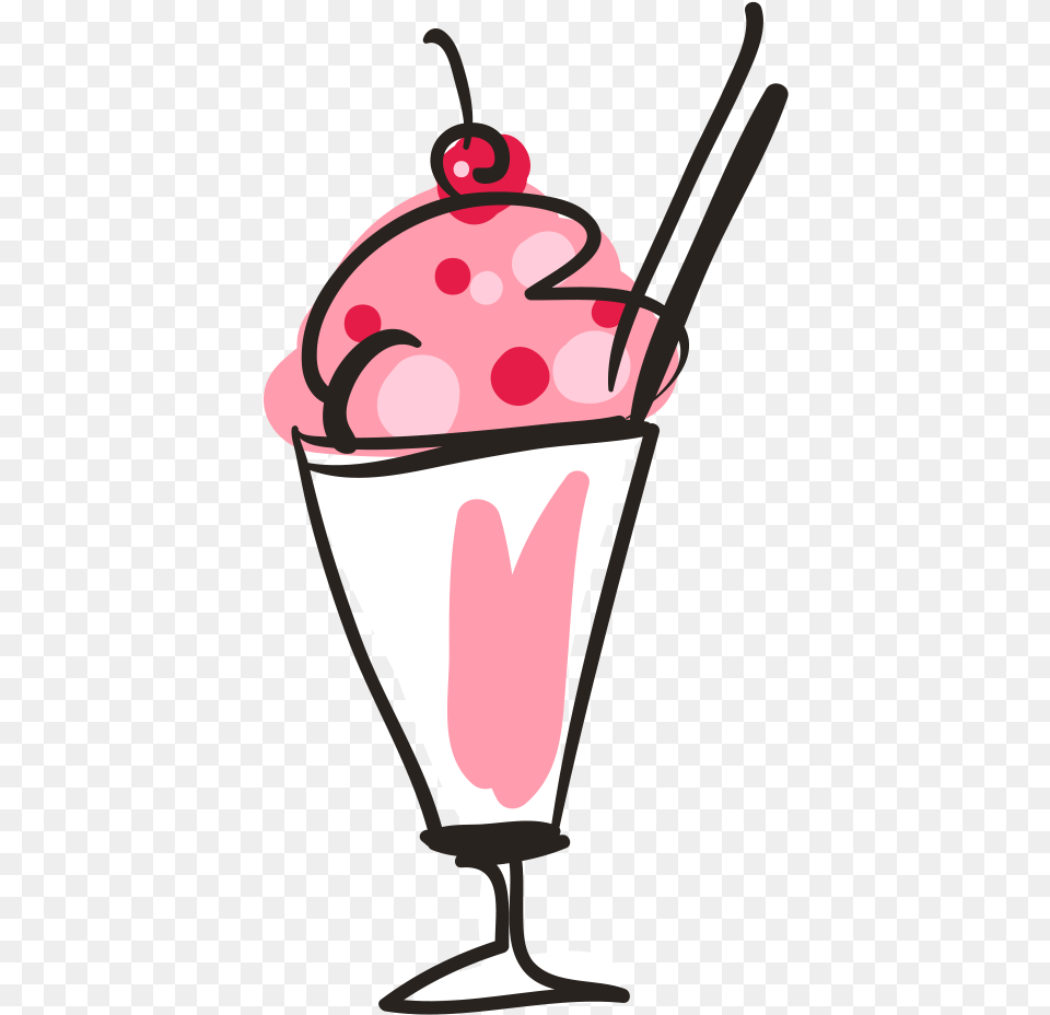 Ice Cream Cone Sundae Vector Material Milkshake Vector Cartoon Free Transparent Png