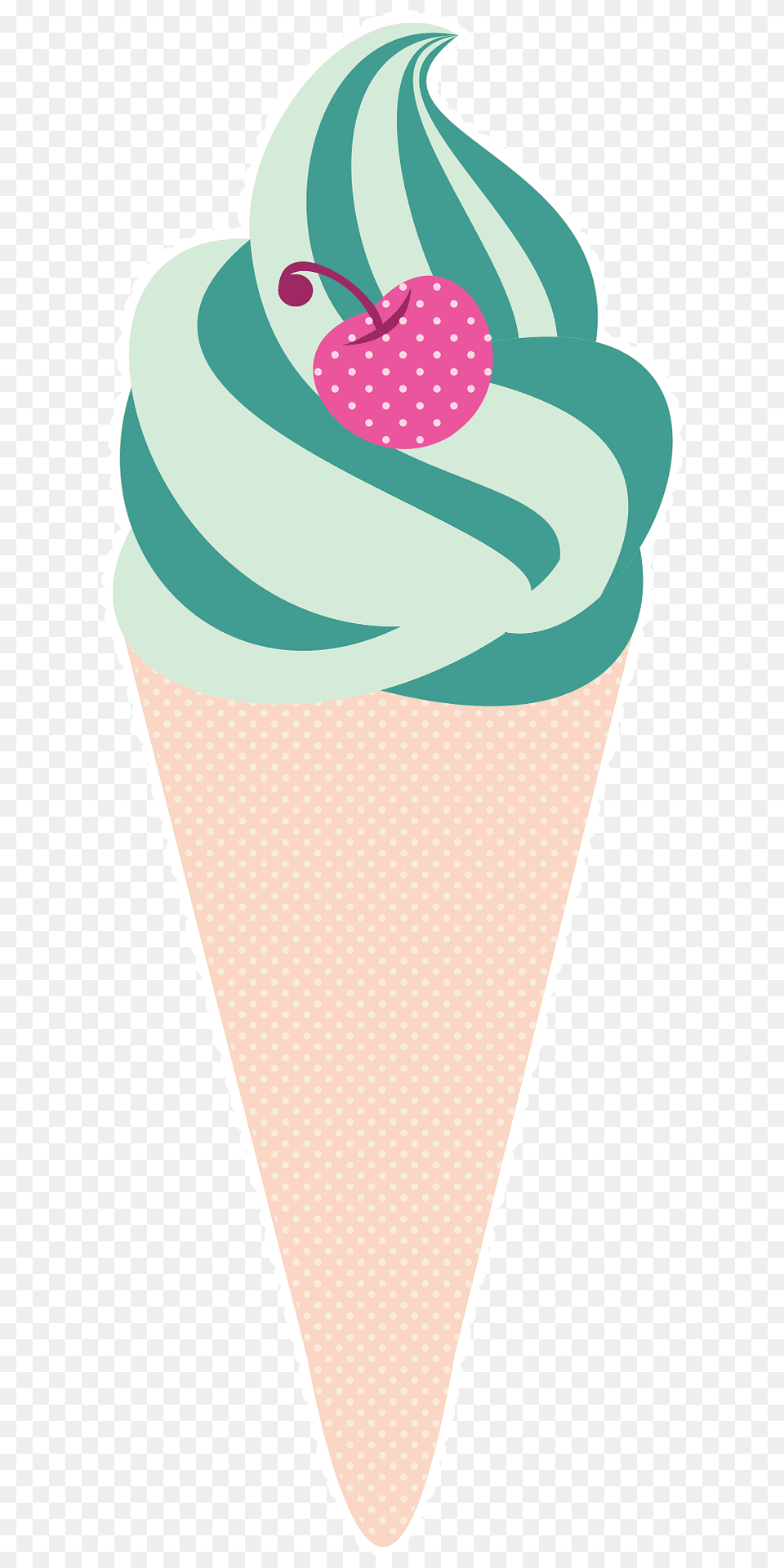 Ice Cream Cone With Cherry Clipart, Dessert, Food, Ice Cream, Dynamite Free Transparent Png