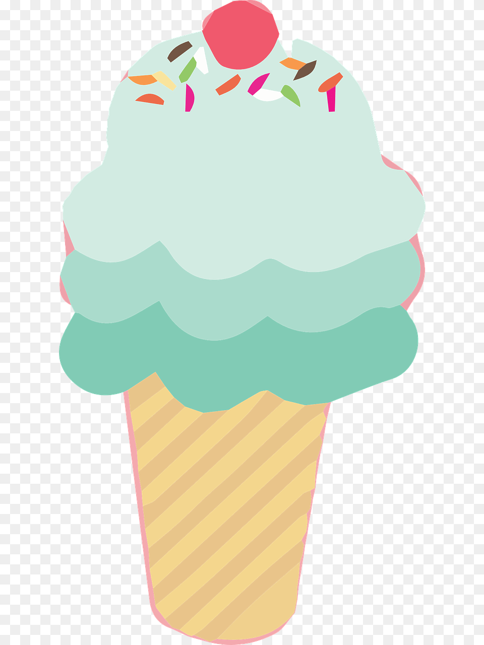 Ice Cream Cones Clipart Commercial Use Ice Cream Cone Clipart, Dessert, Food, Ice Cream, Person Png Image