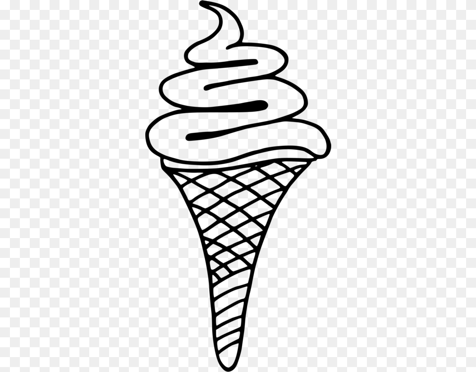 Ice Cream Cones Sundae Ice Pop, Gray Free Png