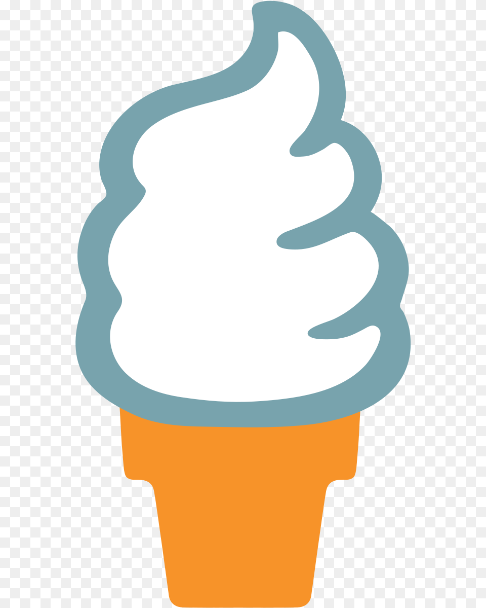 Ice Cream Emoji Android, Dessert, Food, Ice Cream, Soft Serve Ice Cream Free Transparent Png