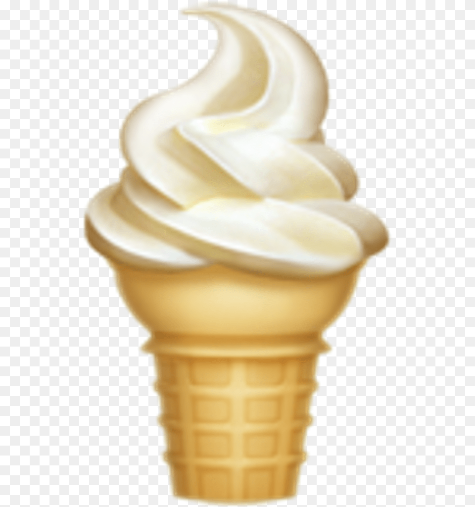 Ice Cream Emoji Vanilla Ice Cream Gif, Dessert, Food, Ice Cream, Soft Serve Ice Cream Free Png