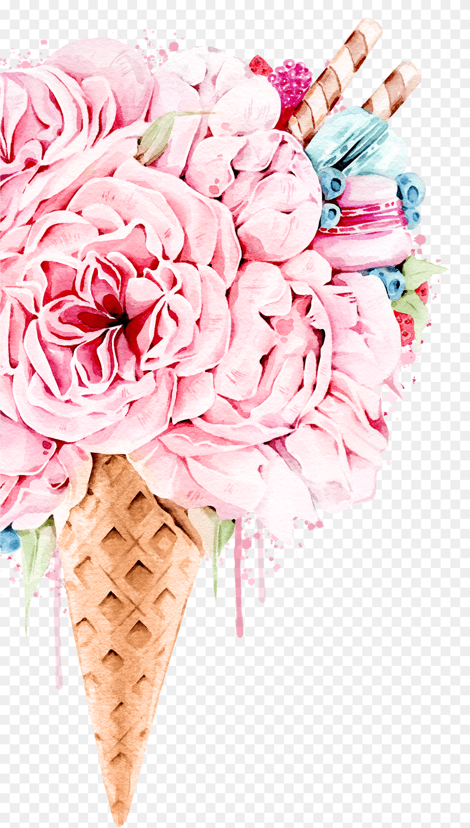 Ice Cream Flower Png