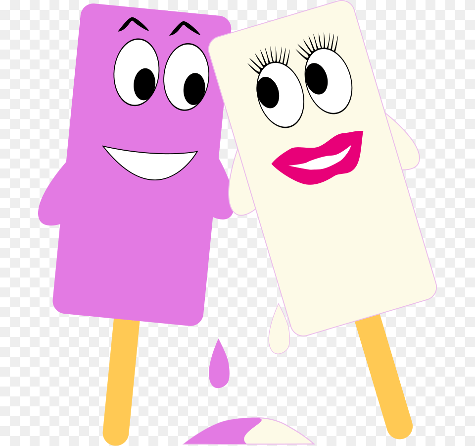 Ice Cream Girl And Boy In Love Svg Clip Arts Ice Cream Love Clipart, Food, Ice Pop, Face, Head Free Png Download
