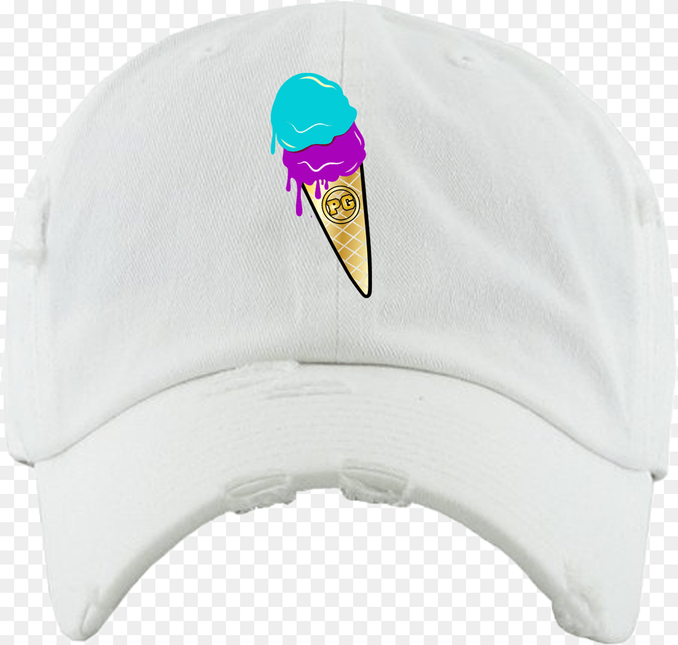 Ice Cream Hat, Baseball Cap, Cap, Clothing, Dessert Free Transparent Png