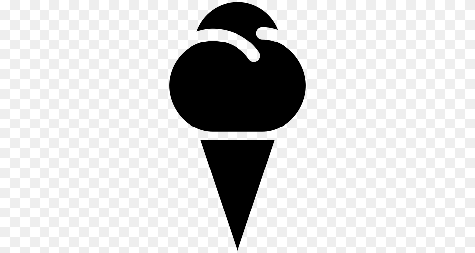 Ice Cream Ice Cream Shave Ice Icon With And Vector Format, Gray Png