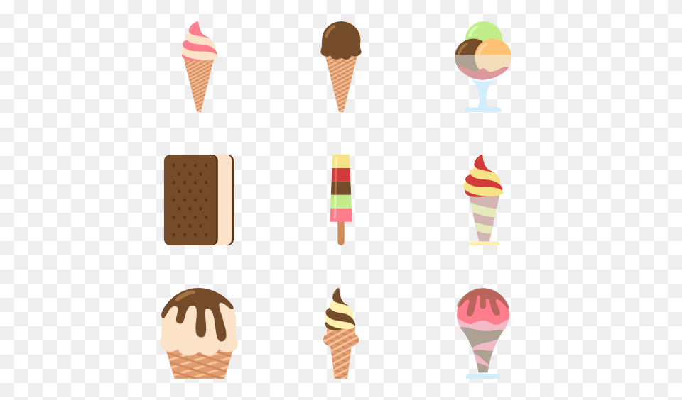 Ice Cream Icons, Dessert, Food, Ice Cream, Soft Serve Ice Cream Free Png Download
