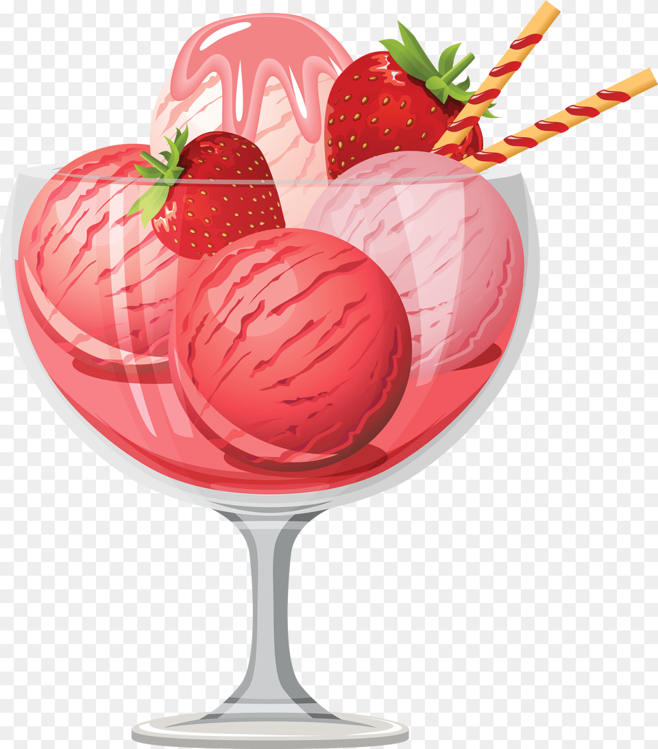 Ice Cream Ice Cream Clipart Transparent, Berry, Produce, Plant, Ice Cream Png Image