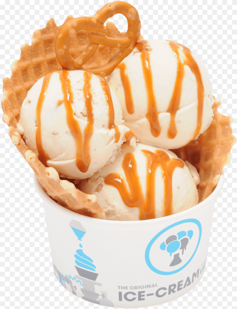 Ice Cream In A Conem 3 Bowl, Dessert, Food, Ice Cream, Soft Serve Ice Cream Png Image