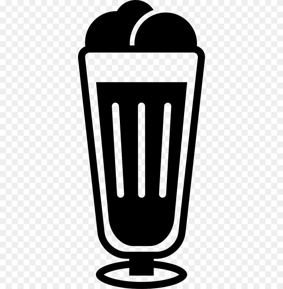 Ice Cream In Glass Ice Cream Glass Icon, Stencil, Electrical Device, Microphone, Smoke Pipe Free Transparent Png