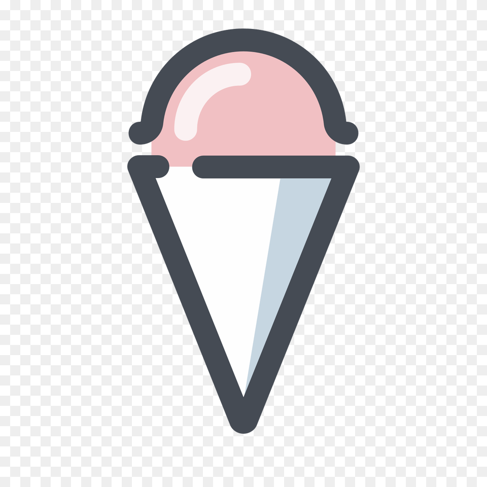 Ice Cream Pink Cone Icon, Dessert, Food, Ice Cream Png