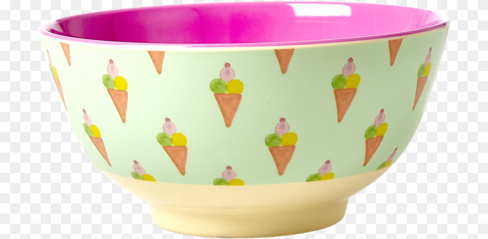 Ice Cream Print Melamine Bowl Rice Dk Bowl, Soup Bowl, Mixing Bowl, Ice Cream, Food Free Transparent Png