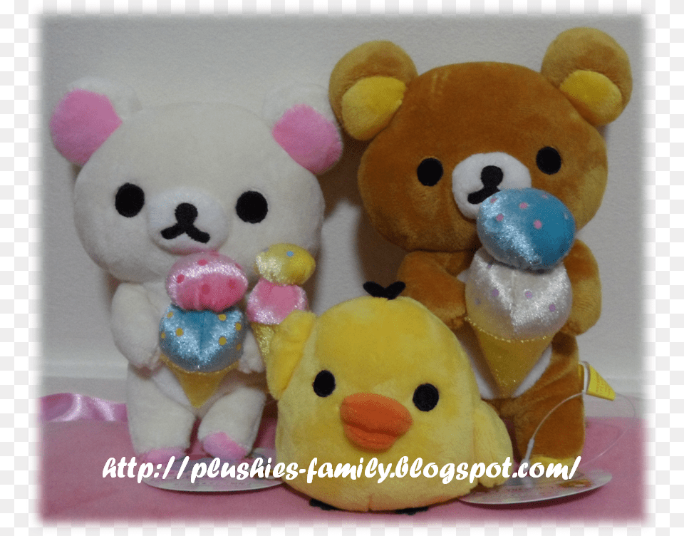 Ice Cream Rilakkuma Korilakkuma And Chick Teddy Bear, Toy, Teddy Bear, Plush Free Png