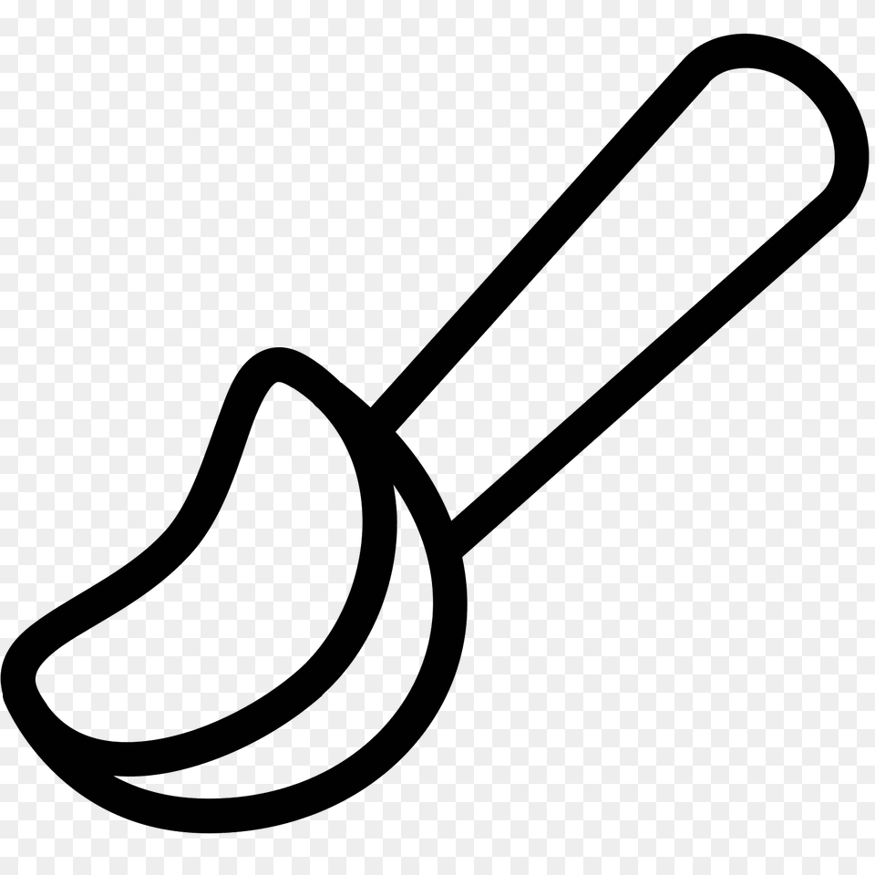 Ice Cream Scoop, Gray Png Image