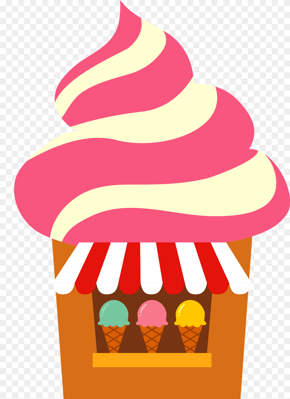 Ice Cream Shop Clipart, Dessert, Food, Ice Cream, Cake Free Transparent Png