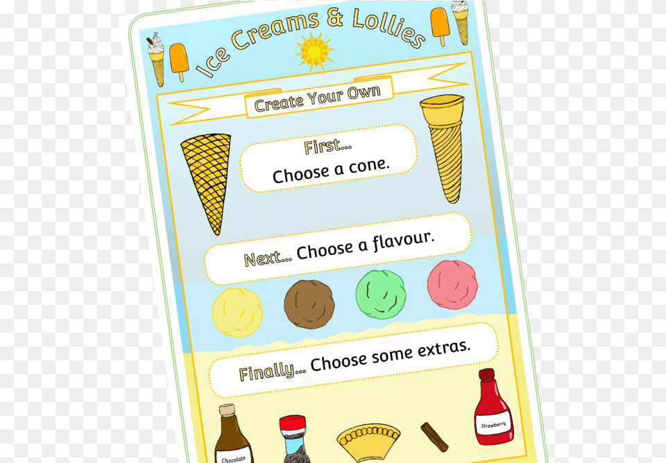 Ice Cream Shop Role Play Area Create Your Own Smile, Dessert, Food, Ice Cream, Text Png