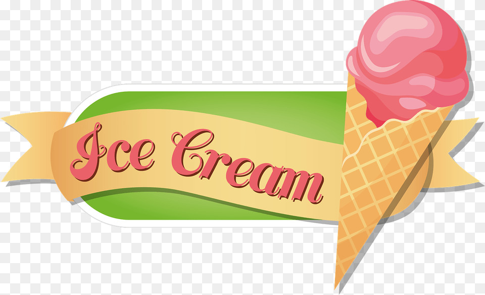 Ice Cream Sign Clipart, Dessert, Food, Ice Cream Png
