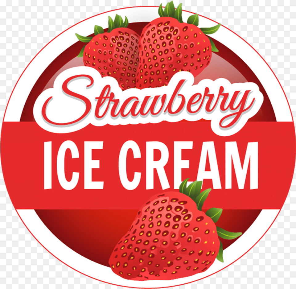 Ice Cream Strawberry, Berry, Food, Fruit, Plant Png